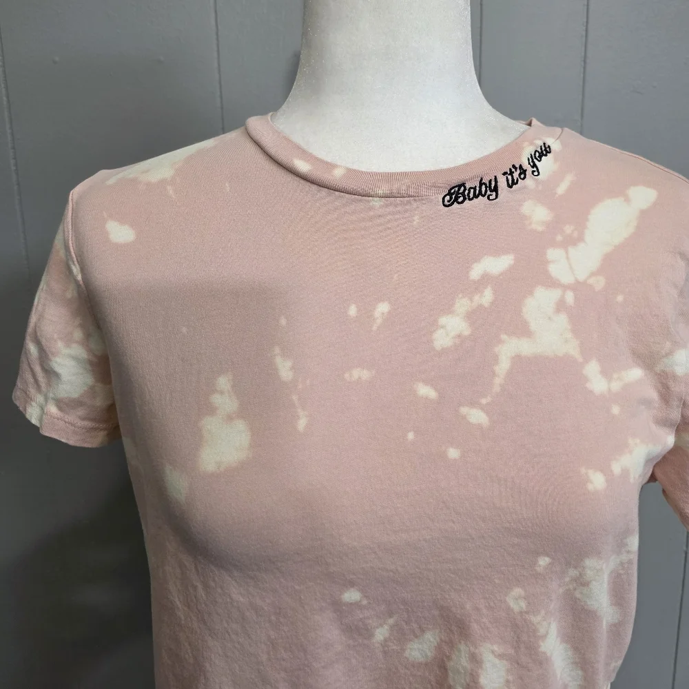 H&M Divided Baby It You Bleach Dye Top Size M - Picture 4 of 10